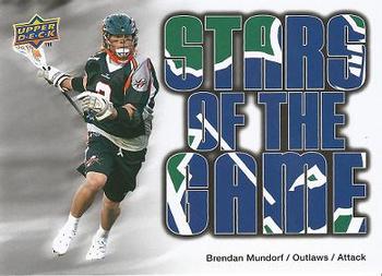 2010 Upper Deck Major League Lacrosse #87 Brendan Mundorf Front